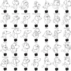 Profilo Statuetta di Jack Russell Terrier><noscript><img width=