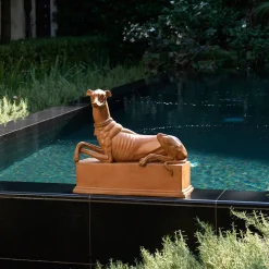 Ceramiche Ceccarelli Statuetta di levriero> Statuine