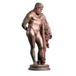 Fonderia Artistica Ruocco Statuetta Ercole Farnese Frammento Piccolo in bronzo> Statuine