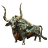 Fonderia Artistica Ruocco Statuetta Toro contemporaneo in bronzo> Statuine