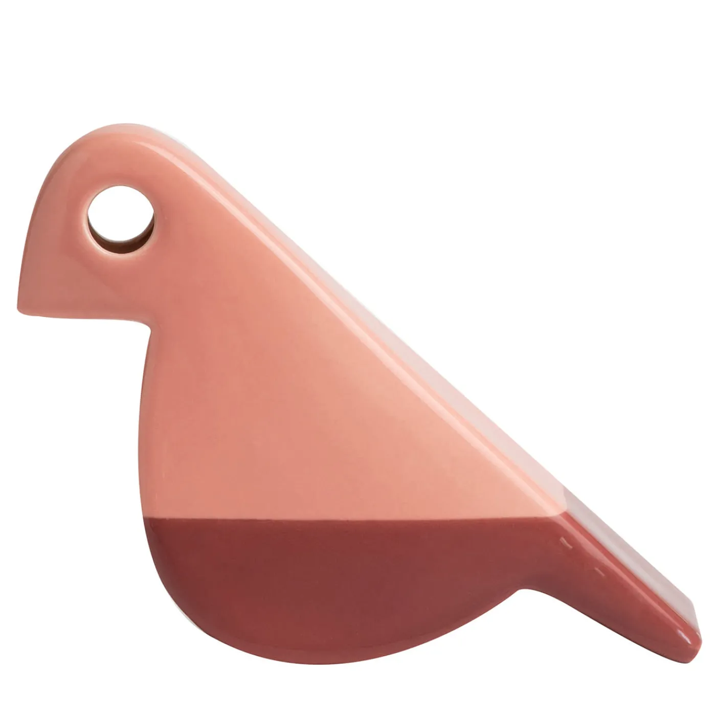 Nuove Forme Statuetta Uccellino rosa e borgogna> Statuine