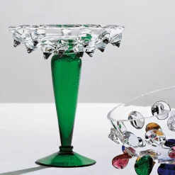 Driade Supporto trasparente e verde Tristano di Borek Sipek> Centrotavola