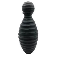 Ars Murano Tall Black Bottle di Achille D'Este e Renzo Vianello> Vasi Con Coperchio