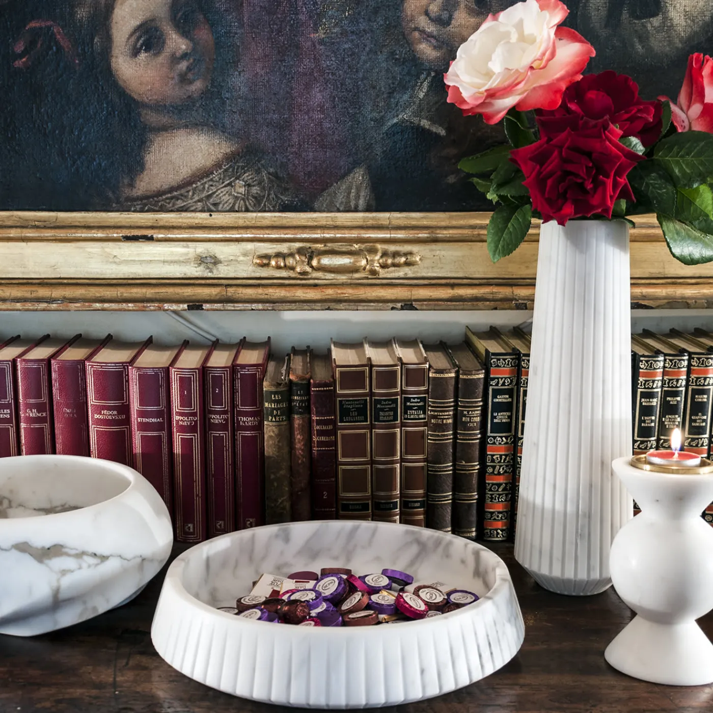 FiammettaV Home Collection Tango Arabescato Marble Vide Poche di Jacopo Simonetti> Svuotatasche