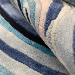 Sahrai Tappeto Agata in pizzo blu> Tappeti E Moquette