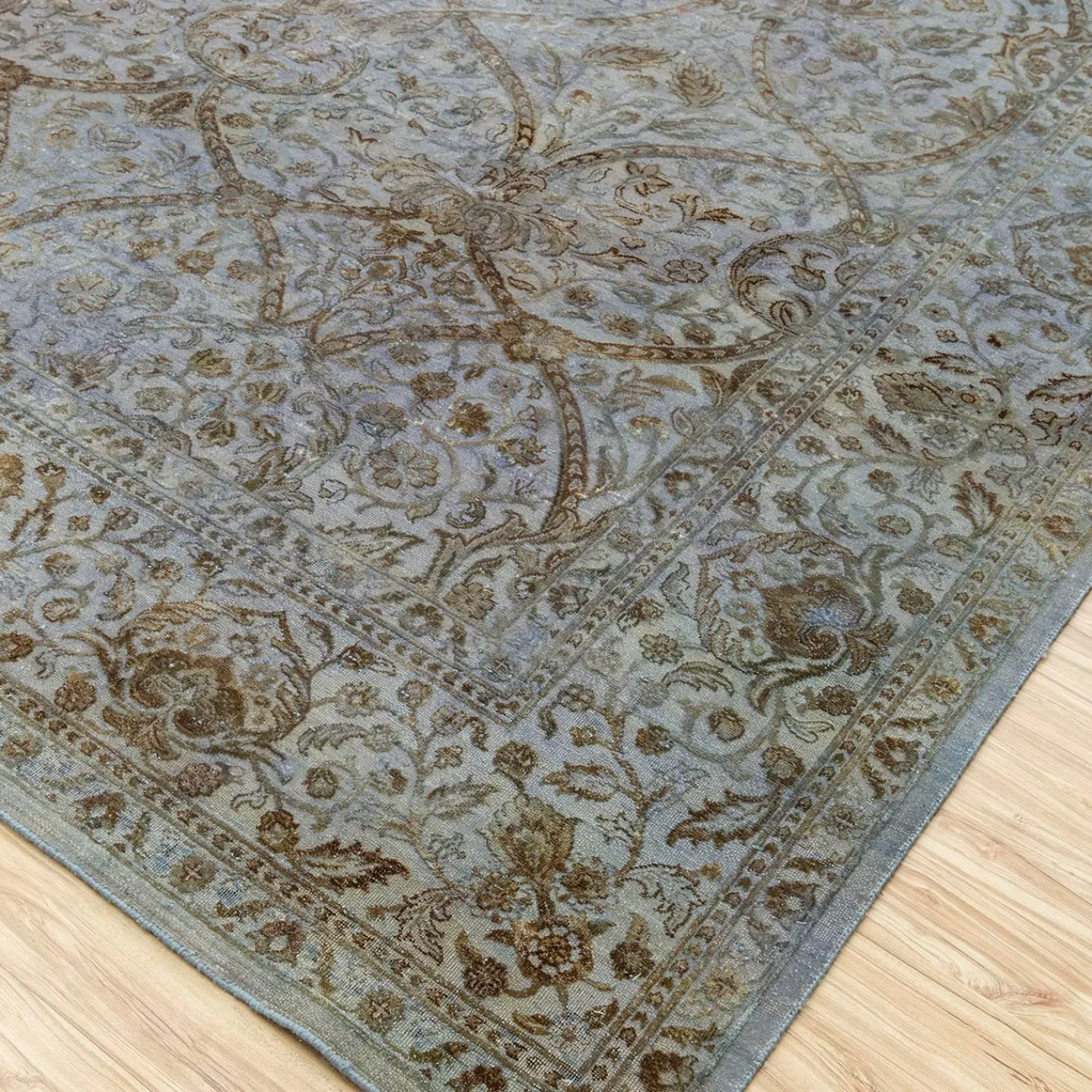 Jaipur Rugs Tappeto Annodato a Mano Dusky Grooves Blu Polvere> Tappeti E Moquette