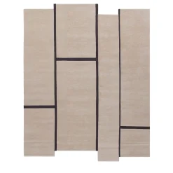 Amini Tappeto Campiture beige e nero di Elisa Ossino> Tappeti E Moquette