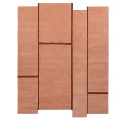 Amini Tappeto Campiture Rose e Brown di Elisa Ossino> Tappeti E Moquette