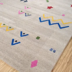 Jaipur Rugs Tappeto Confetti Creamy White Inky Sea, tessuto a mano><noscript><img width=