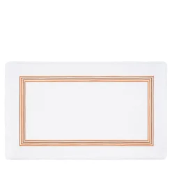 Verderoccia Tappeto da bagno bianco e arancione Four Generations> Biancheria Da Bagno