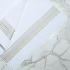 Verderoccia Tappeto da bagno Plissè bianco e marmo> Biancheria Da Bagno