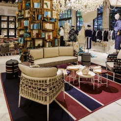 Nodo Italia Tappeto da esterno rosso e blu di Antonio Marras><noscript><img width=