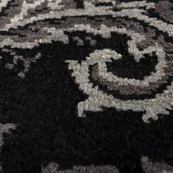 Jaipur Rugs Tappeto in Lana e Cotone Annodato a Mano Kashmir Nero di Peter d’Ascoli #1> Tappeti E Moquette