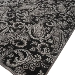 Jaipur Rugs Tappeto in Lana e Cotone Annodato a Mano Kashmir Nero di Peter d’Ascoli #1><noscript><img width=