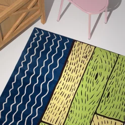 Sergio Mannino Studio Tappeto in lana fatto a mano Sapphire Streams><noscript><img width=