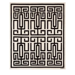 Amini Tappeto in Lana Nero e Bianco Labirinto di Gio Ponti> Tappeti E Moquette