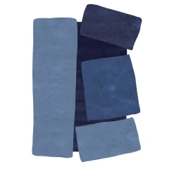 Sirecom Tappeto Lettera Aperta Annodato a Mano in Tessuto Blu> Tappeti E Moquette