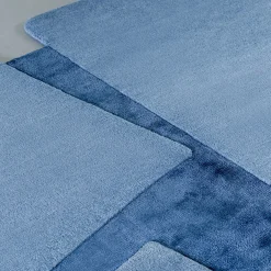 Sirecom Tappeto Lettera Aperta Annodato a Mano in Tessuto Blu> Tappeti E Moquette