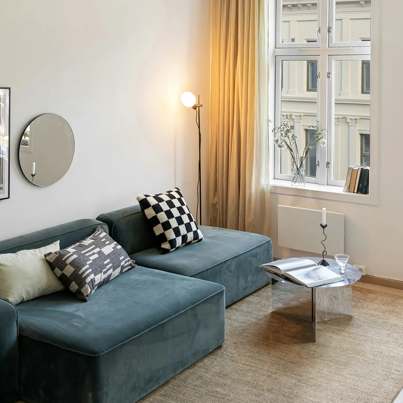 Mohebban Tappeto Loom Brush in lana beige e seta di bambù> Tappeti E Moquette