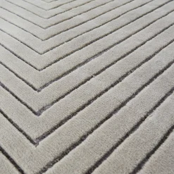 Mohebban Tappeto rettangolare Plano PL104 in lana grigia> Tappeti E Moquette