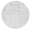 Mohebban Tappeto rotondo Feel in seta di banano grigio perla> Tappeti E Moquette