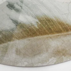 Instabilelab Tappeto rotondo Lucien con grandi foglie esotiche><noscript><img width=