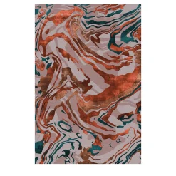 Sirecom Tappeto Stardust Turmeric Rosa e Bronzo> Tappeti E Moquette