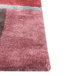 Jaipur Rugs Tappeto Tuftato a Mano Crimson Burst Cola e Marrone Pelle> Tappeti E Moquette