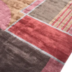 Jaipur Rugs Tappeto Tuftato a Mano Crimson Burst Cola e Marrone Pelle><noscript><img width=