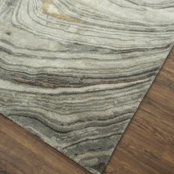 Jaipur Rugs Tappeto Tuftato a Mano Dreamy Grooves Grigio Classico e Legno di Frassino><noscript><img width=