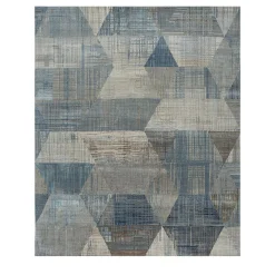 Jaipur Rugs Tappeto Tuftato a Mano Symmetrical Waves Skyline Blu e Grigio Classico> Tappeti E Moquette