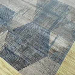 Jaipur Rugs Tappeto Tuftato a Mano Symmetrical Waves Skyline Blu e Grigio Classico> Tappeti E Moquette