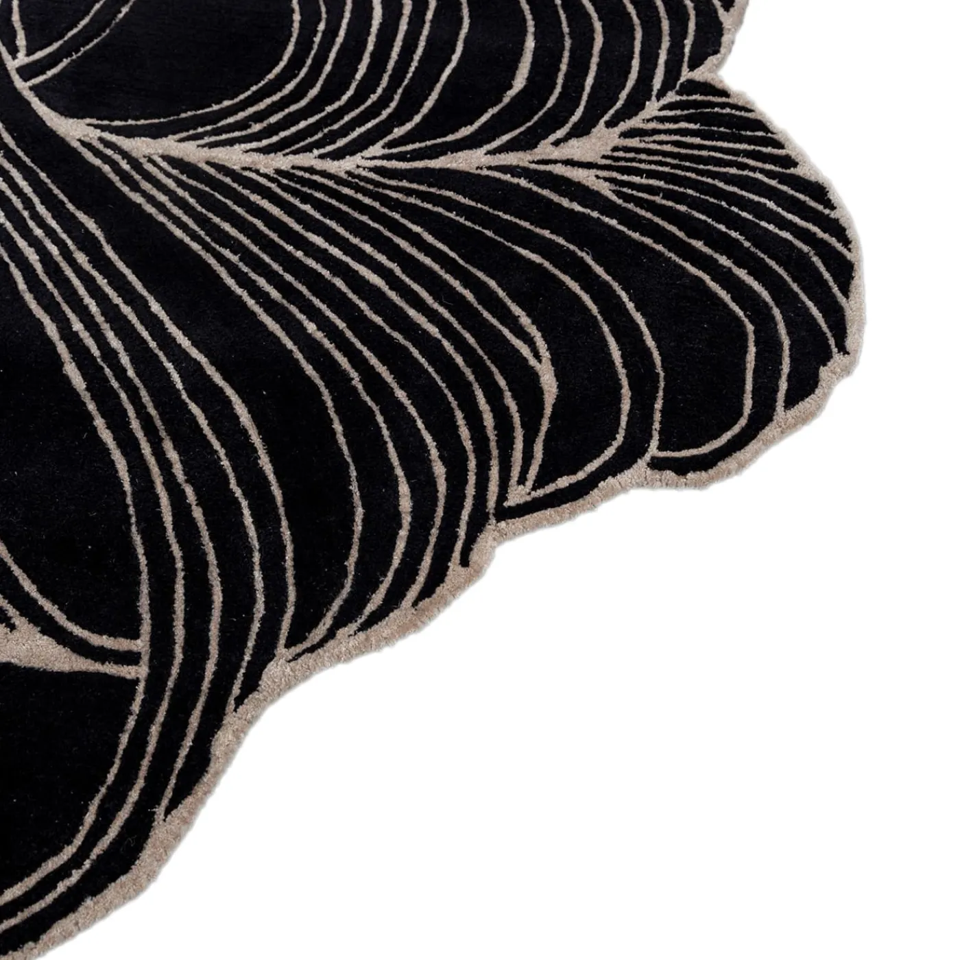 Jaipur Rugs Tappeto Velvety Vortex Ebony & Antique White trapuntato a mano> Tappeti E Moquette