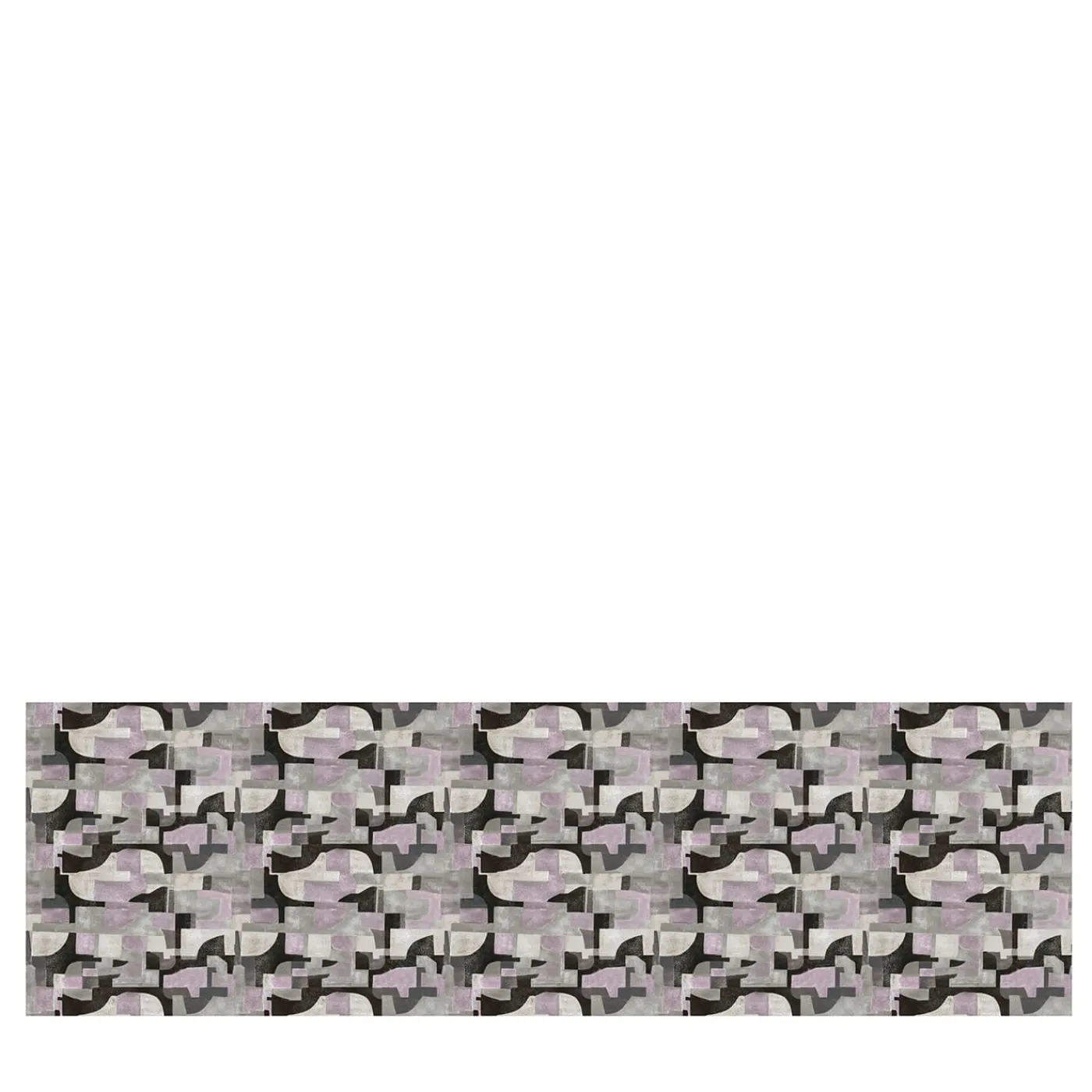 KOHRO Tessuto da rivestimento Arcosanti in lino e cotone viola e nero> Carte Da Parati