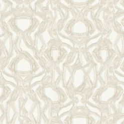 KOHRO Tessuto da rivestimento Equinox in poliestere Bianco e Beige><noscript><img width=