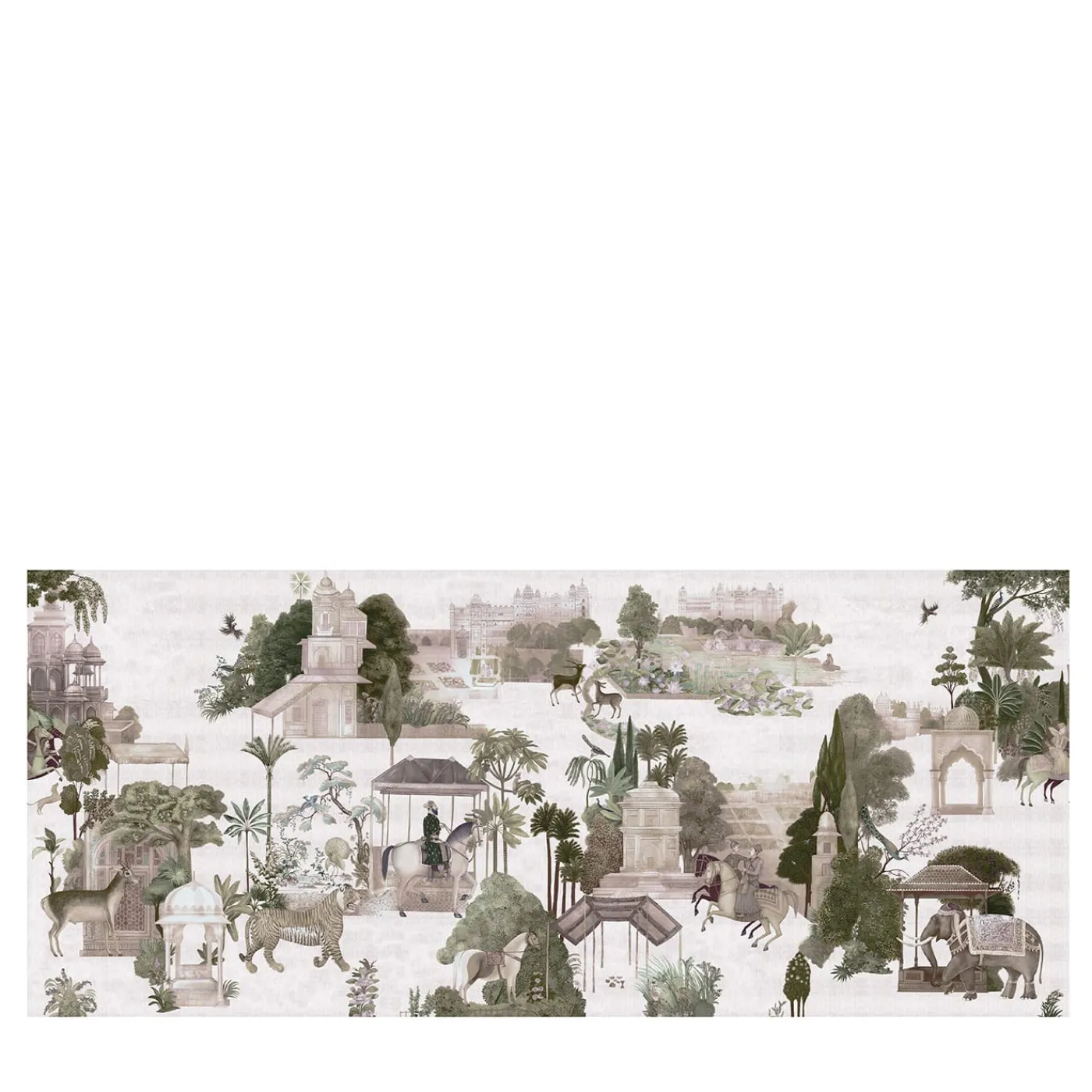 KOHRO Tessuto da rivestimento in cotone Rajasthan viola> Carte Da Parati