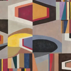 KOHRO Tessuto da rivestimento in poliestere cromato multicolore><noscript><img width=