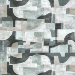 KOHRO Tessuto da rivestimento in poliestere Equinox blu chiaro e nero><noscript><img width=