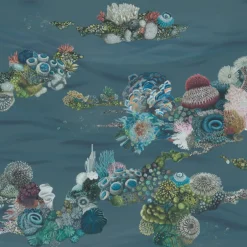 KOHRO Tessuto di rivestimento murale in poliestere Blue Patch Reef><noscript><img width=
