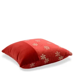 l'Opificio Tessuto jacquard Stripe Torino06 Cuscino quadrato Rosso Carrè> Cuscini