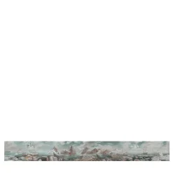 KOHRO Tessuto murale in cotone verde e rosa Arctic Passages> Carte Da Parati