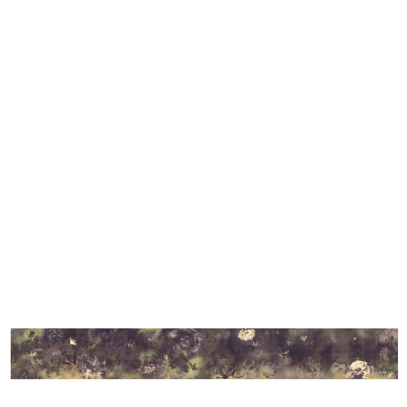 KOHRO Tessuto murale in cotone viola e oro Fleuraissance> Carte Da Parati