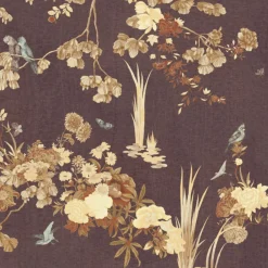 KOHRO Tessuto murale in poliestere Sevres viola><noscript><img width=