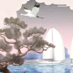 KOHRO Tessuto per rivestimento murale in poliestere rosa Sea Breeze><noscript><img width=