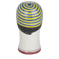 Alessandro Iudici Testa di nuotatore con cappuccio giallo e blu Scultura><noscript><img width=