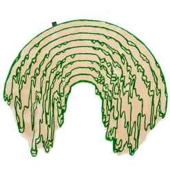 Carpet Edition The Floor Is Lava - Tappeto a forma di linea di menta profonda di PLACéE> Tappeti E Moquette