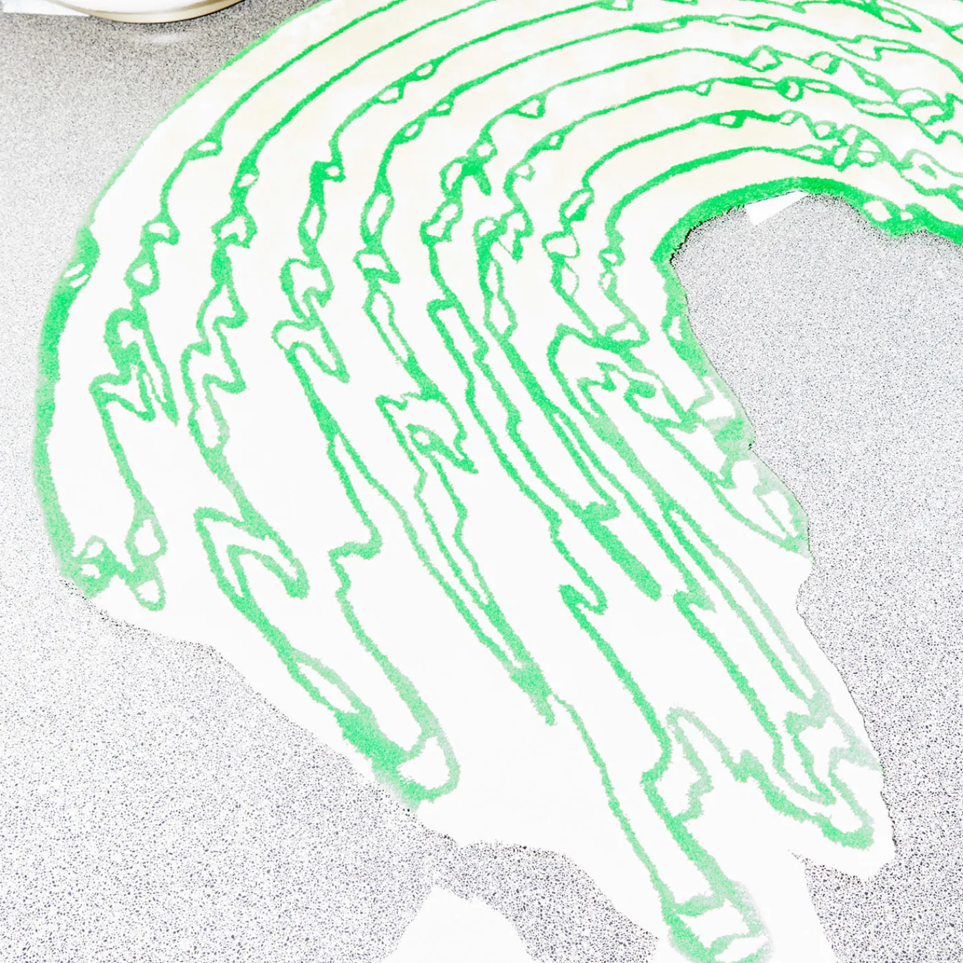 Carpet Edition The Floor Is Lava - Tappeto a forma di linea di menta profonda di PLACéE> Tappeti E Moquette