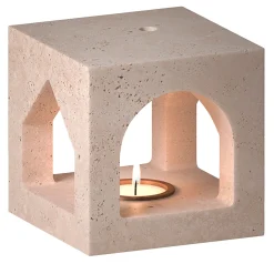 Salvatori The Village - Portacandele in travertino MA House di Kengo Kuma> Candelieri E Portacandele