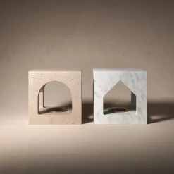 Salvatori The Village - Portacandele in travertino MA House di Kengo Kuma><noscript><img width=