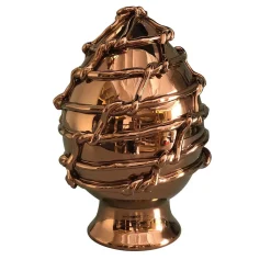 Tuttoattaccato Tiricci Pigna siciliana in bronzo terracotta> Sculture Decorative